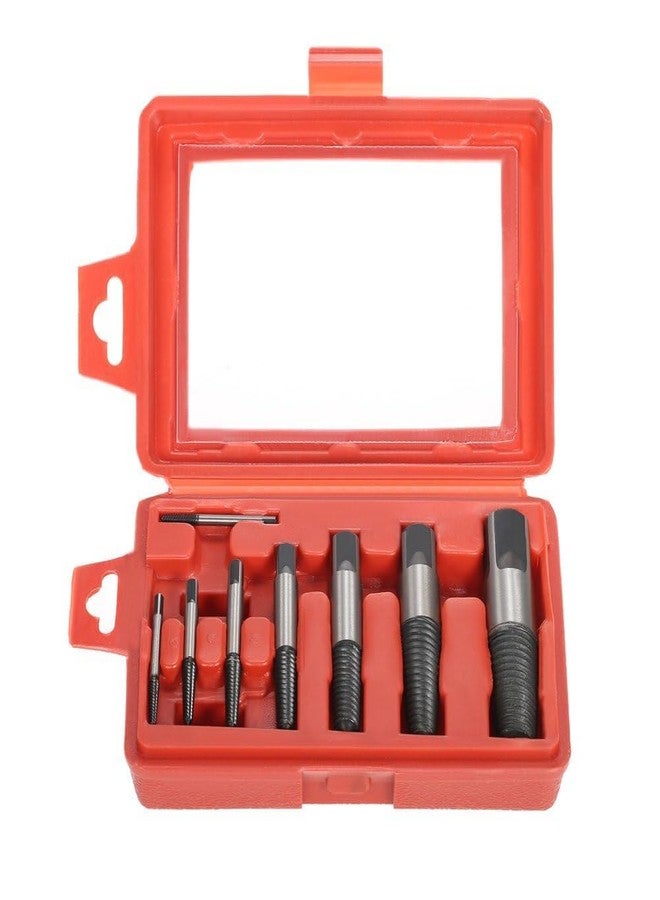 ILIKA Damaged Screw Extractor Breakage Bolt Extractor Drill Bits Guide Set Broken Easy Out Fastener Kit | Damaged Broken Screws Extractor Removal Tool (Pack of 8) - Image 1